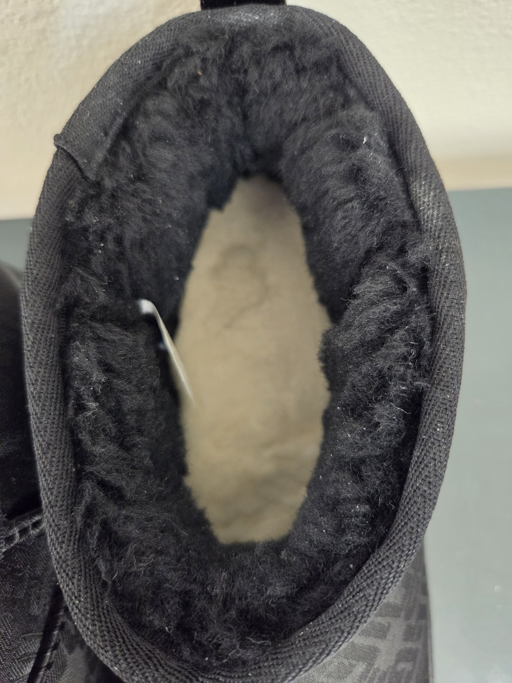 NIB UGG Classic Ultra Mini Monogram Boots Black Women's 9 - Picture 5 of 12